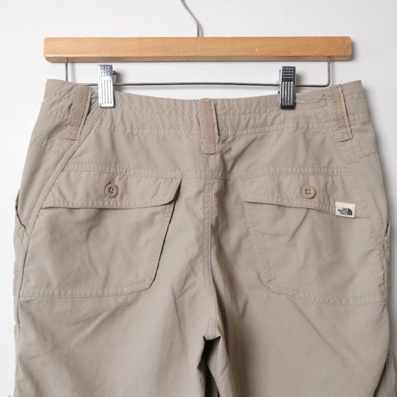 The North Face Women's Horizon Roll-up Trail Shorts Beige Size 4 - Picture 6 of 7